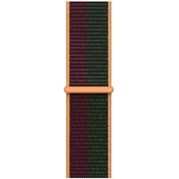 Apple Watch provlékací sportovní řemínek 41/40/38mm višňový/piniově zelený - Řemínky