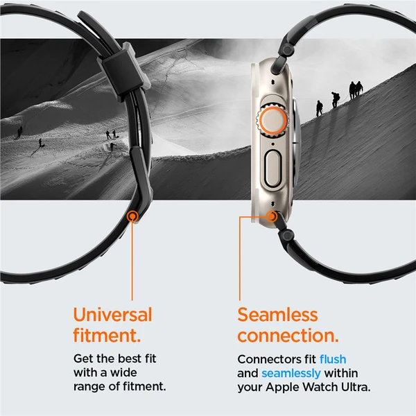 Spigen Rugged Ultra Band řemínek Apple Watch 49/46/45/44/42mm matně černý - Řemínky - Obrázek 2LA1000P01