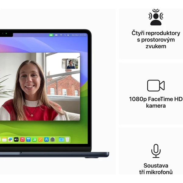 Apple MacBook Air 13,6" (2024) / M3 / 24GB / 512GB / temně inkoustový - Notebooky - Obrázek 2M2B000N01