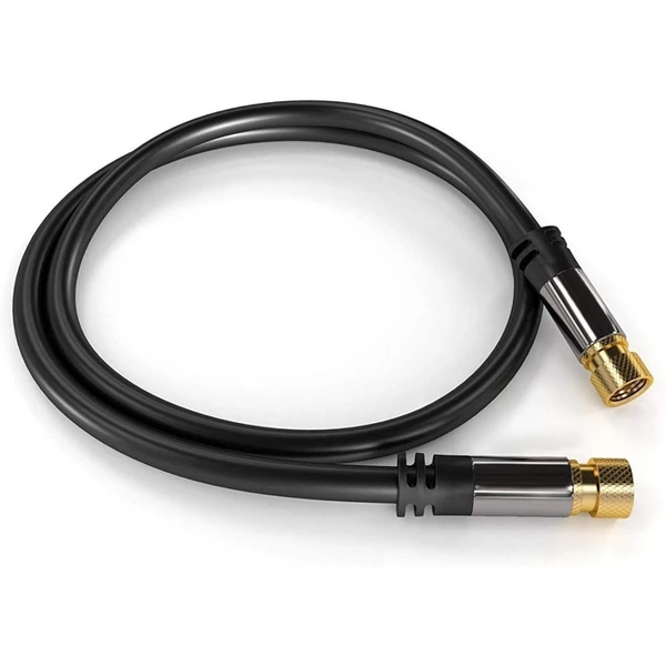 PremiumCord HQ Koaxial F/Koaxial F satelitní kabel 5m černý - Kabely a redukce - Obrázek 2MSU000501