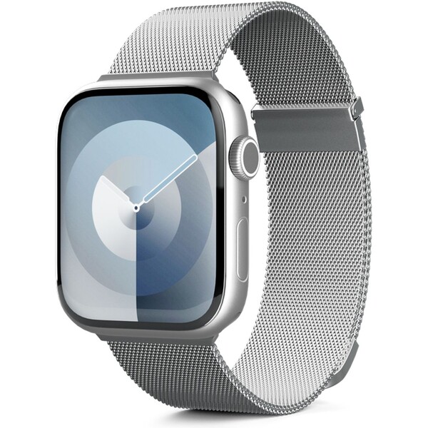 Milánský řemínek Epico pro Apple Watch 38/40/41 mm - stříbrný