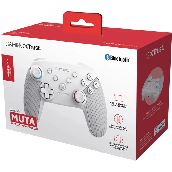 Trust GXT1246W Muta bezdrátový herní ovladač bílý (Switch) - Herní ovladače - Obrázek 2NFE000K01