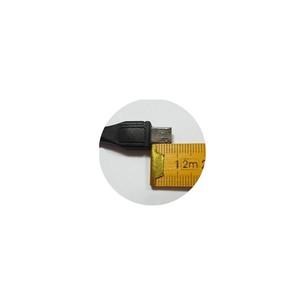 PremiumCord micro USB kabel s dlouhým konektorem 1,8 m černý