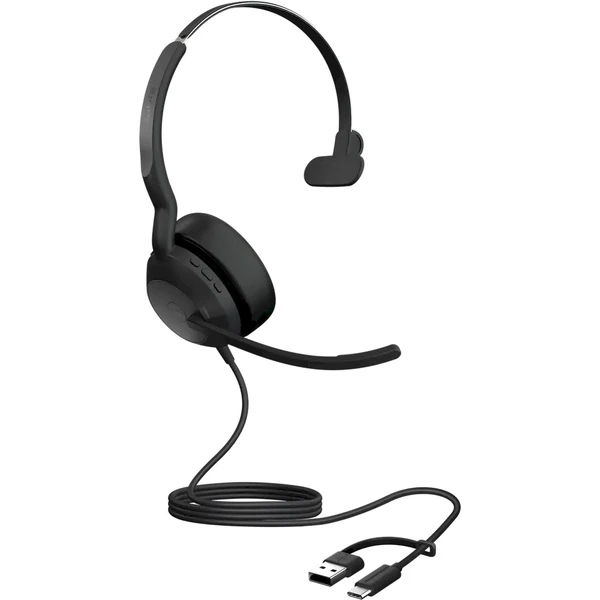 Jabra Evolve2 50 USB-C/A MS Mono sluchátka černá - Sluchátka - Obrázek 2P4J000K01