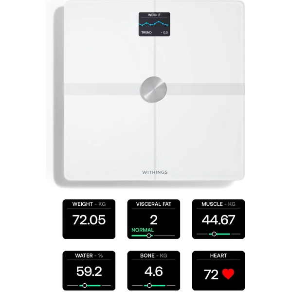 Withings Body Smart Advanced Body Composition chytrá Wi-Fi váha bílá - Chytré váhy - Obrázek 2P54G00101