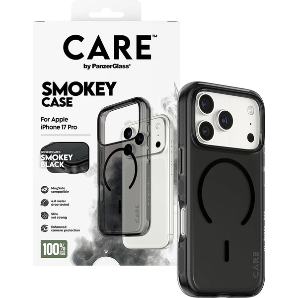 PanzerGlass® CARE Smokey kryt s MagSafe Apple iPhone 17 Pro kouřový/černý - Pouzdra - Obrázek 2PDH000K01
