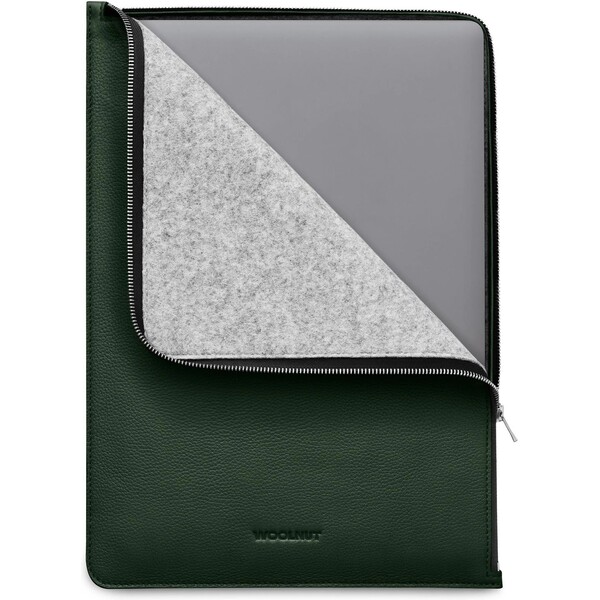 Woolnut kožené Folio pouzdro pro 15" MacBook Air tmavě zelené