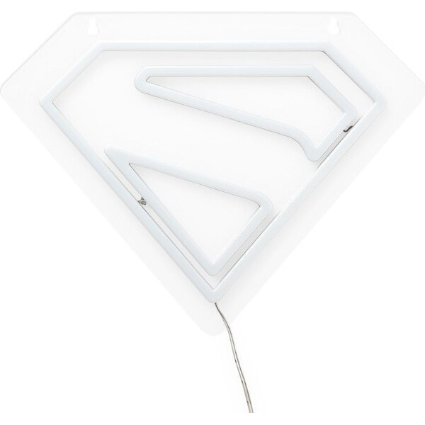 Paladone LED světlo na stěnu Superman - Neon logo Čirá