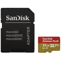 SanDisk Extreme Plus microSDHC 32GB + SD adaptér - Paměťové karty