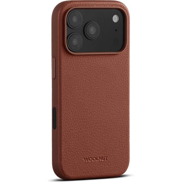 Woolnut MagSafe kožený kryt iPhone 17 Pro hnědý