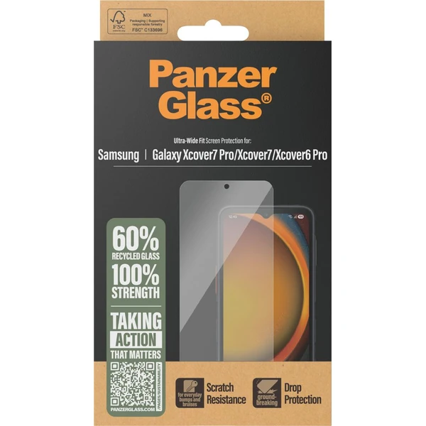 PanzerGlass® Ultra-Wide Fit sklo Samsung Galaxy Xcover7 Pro/Xcover7/Xcover6 Pro - Ochranné folie a skla - Obrázek 2VQI000K01