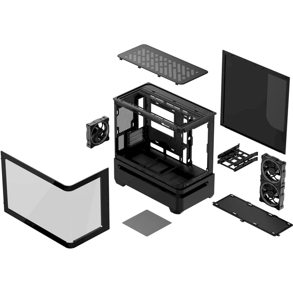 ASUS PRIME AP202 TG ARGB BLACK - Počítačové skříně - Obrázek 2YOF000K01