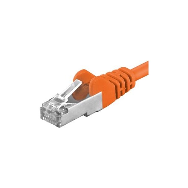 Premiumcord Patch kabel CAT6a S-FTP, RJ45-RJ45, AWG 26/7 5m oranžová Oranžová