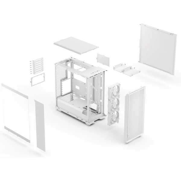 Fractal Design Epoch White TG Clear tint - Počítačové skříně - Obrázek 2Z9F000K01