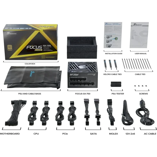 Seasonic Focus GX V4 750W - Zdroje - Obrázek 2ZRF000K01