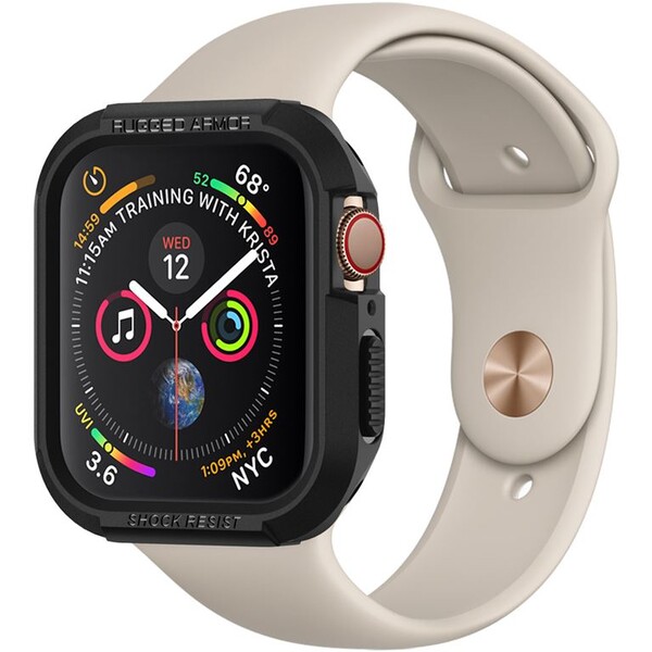 Spigen Rugged Armor kryt Apple Watch 45/44mm černý