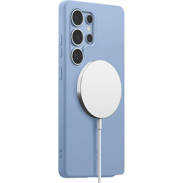 Spigen Silicone Fit MagSafe kryt Samsung Galaxy S25 Ultra safírově modrý - Pouzdra - Obrázek 2a16205f06da487fbb759429f62f0d60