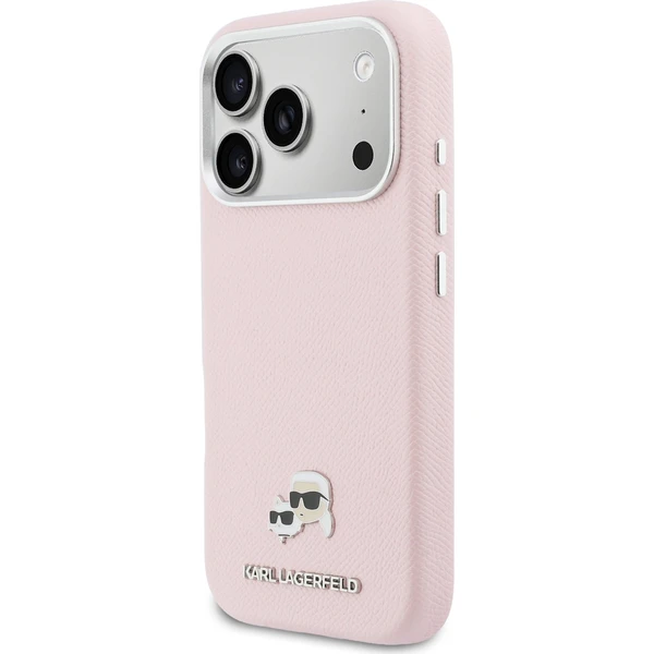 Karl Lagerfeld PU Karl and Choupette Heads Pins MagSafe kryt iPhone 17 Pro Max růžový - Pouzdra - Obrázek 2a281cb88cb340c38dde91b3bdbff64d