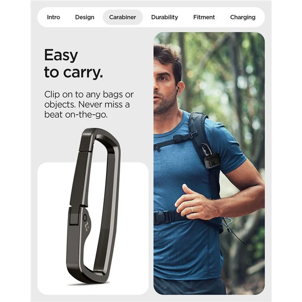 Spigen Lock Fit odolné pouzdro Google Pixel Buds 2a matně černé - Pouzdra - Obrázek 2a285db54fc84400b35d7fa74d801a0a