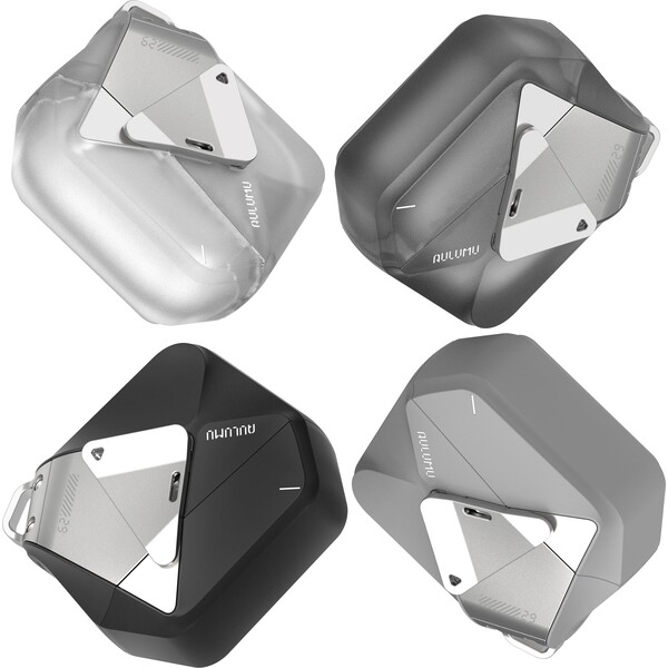 Aulumu A29 Geometric Case pouzdro AirPods 4 Black - Pouzdra - Obrázek 2a31911622734dbfb1716ad8d2c0b102