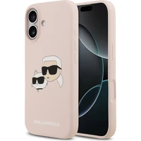 Karl Lagerfeld Liquid Silicone Double Heads MagSafe kryt iPhone 17 růžový - Pouzdra