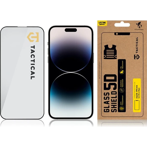 Tactical Glass Shield 5D sklo pro Apple iPhone 14 Pro Max černé - Ochranné folie a skla - Obrázek 2a446d6768624c60a88b4db8a6e76185