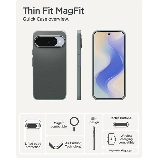 Spigen Thin Fit MagSafe kryt Google Pixel 10/10 Pro zelený - Pouzdra - Obrázek 2a5aa288b94046d187bc4ae4dd090e11