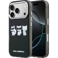 Karl Lagerfeld IML Choupette Trio Watercolor MagSafe kryt iPhone 17 Pro černý - Pouzdra