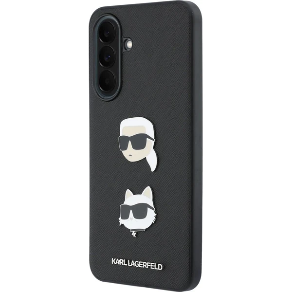 Karl Lagerfeld Liquid Silicone Metal Karl and Choupette kryt Samsung Galaxy A37 černý - Pouzdra - Obrázek 2a83b1380cd74deeb25ad083709224c1