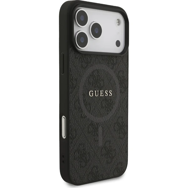 Guess PU Leather 4G Colored Ring MagSafe Zadní Kryt pro iPhone 17 Pro Max černý - Pouzdra - Obrázek 2aaf11b86bbd425484ce092b778c648d