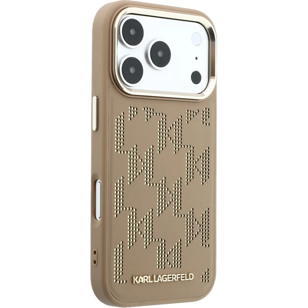 Karl Lagerfeld PU Perforated Monogram MagSafe kryt iPhone 17 Pro béžový - Pouzdra - Obrázek 2af85570c0db4558878a7111d7c27874