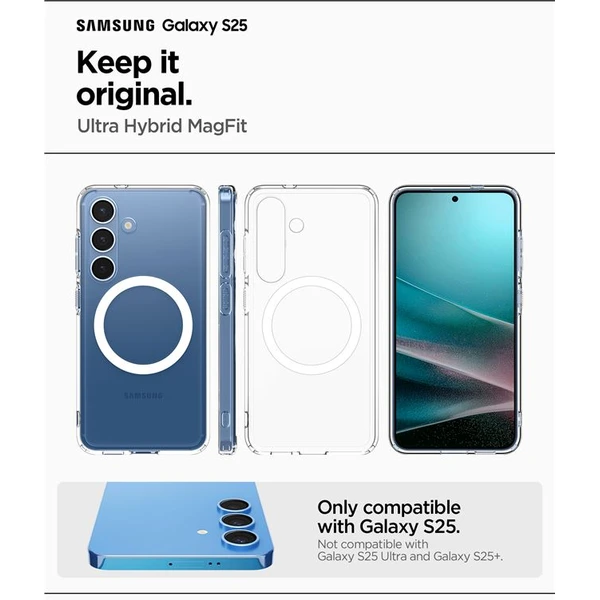 Spigen Ultra Hybrid MagSafe kryt Samsung Galaxy S25 bílý - Pouzdra - Obrázek 2b273cddb1874b67a9c9fade8b52cf66