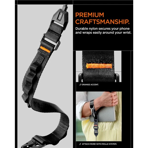 Spigen Universal Wrist Lanyard Strap DA30S univerzální popruh černý - Popruhy a crossbody - Obrázek 2b2da1ca29764ca6897299999e62653d