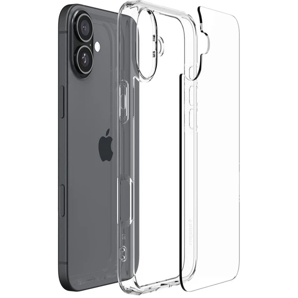 Spigen Ultra Hybrid kryt iPhone 16 crystal clear - Pouzdra - Obrázek 2b7e115308e74c11a548a100e019edee