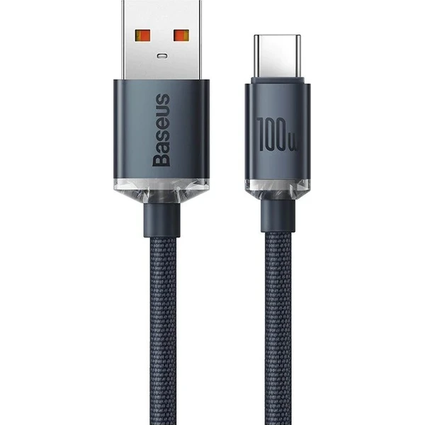 Baseus Crystal Shine USB-A/USB-C napájecí kabel 100W 1,2m černý - Kabely a redukce - Obrázek 2b926990b0d8405bb9ef10a2ff9e9745