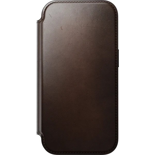 Nomad Modern Leather Folio (Horween) MagSafe kožené pouzdro iPhone 17 Pro/18 Pro Rustic Brown - Pouzdra - Obrázek 2b9a078a3c8844eaa495cb33e67e1423