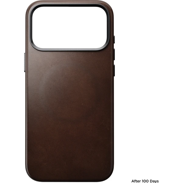 Nomad Traditional Leather (Horween) MagSafe kožený kryt iPhone 18 Pro Max Rustic Brown - Pouzdra - Obrázek 2b9b962d129d461291f989cfd25aa2b9