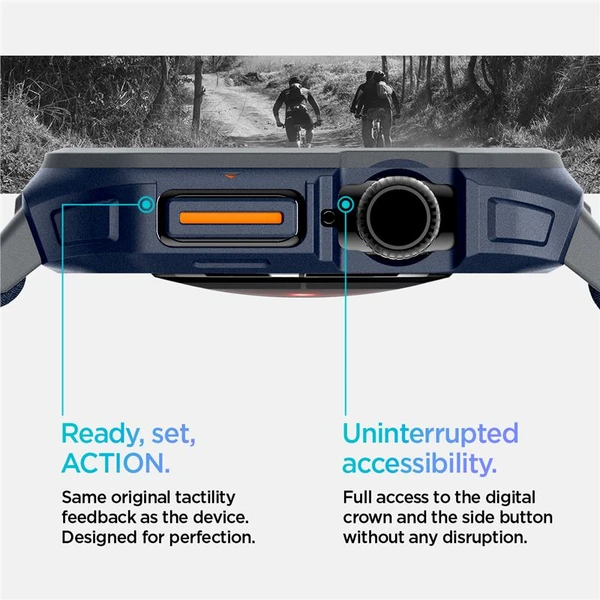 Spigen Lite Fit Pro řemínek s krytem Apple Watch 10/11 (46mm) námořně modrý - Řemínky - Obrázek 2bb4ff5961bc42358f8feb92a7b835ef