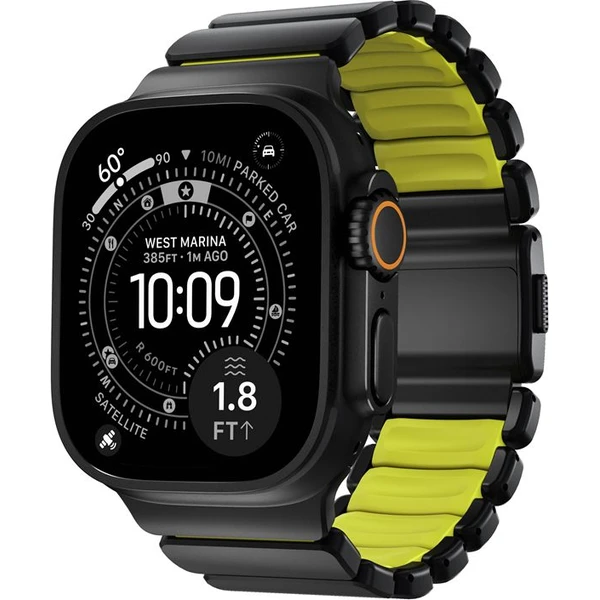 Nomad Stratos Band FKM řemínek Apple Watch 45/46/49mm Black Titanium/Volt - Řemínky - Obrázek 2bbf60f6f7e4405186464b47902590d4