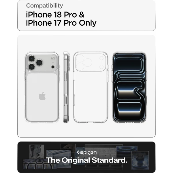 Spigen Ultra Hybrid kryt iPhone 18 Pro/17 Pro crystal clear - Pouzdra - Obrázek 2bc295d1fc134e8abbf04794986a3bce