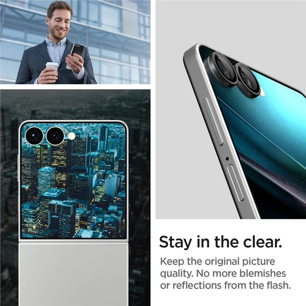 Spigen Glass tR EZ Fit Optik Pro HD sklo Samsung Galaxy Z Flip7 černé (2 ks) - Ochranné folie a skla - Obrázek 2c298ad017d34bf08b57e9bf12571d60