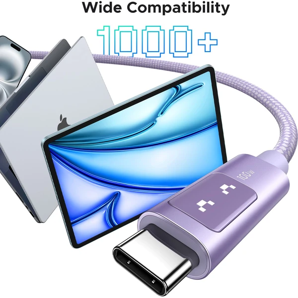 UGREEN Uno USB-C/USB-C napájecí kabel 100W 1m fialový - Kabely a redukce - Obrázek 2c3999af68f644b7bca941b025a96135