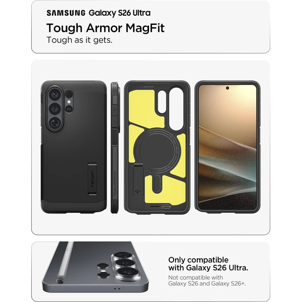 Spigen Tough Armor MagSafe kryt Samsung Galaxy S26 Ultra černý - Pouzdra - Obrázek 2c40f44eb90444d8830a2dac30a9616d