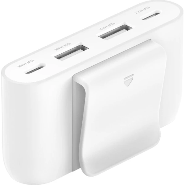 Belkin BoostCharge 4-portový USB rozbočovač, 30W, 2m USB-C kabel, bílý - Nabíječky - Obrázek 2c47230b1dc3425dae2b8c9989c304fd