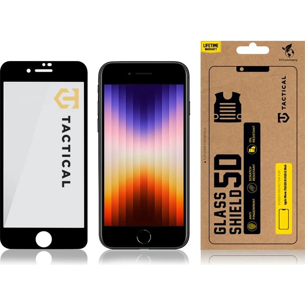 Tactical Glass Shield 5D sklo pro iPhone 7/8/SE (20/22) černé - Ochranné folie a skla - Obrázek 2c4b0969ff29401abca3059160979877