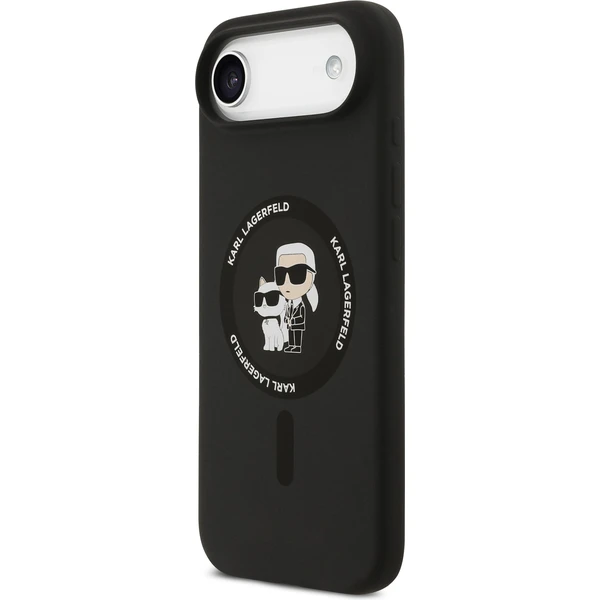 Karl Lagerfeld Liquid Silicone Karl and Choupette MagSafe kryt iPhone Air černý - Pouzdra - Obrázek 2c500f109334428d8fd904c40399f60f