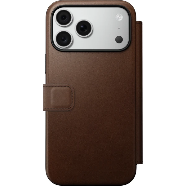 Nomad Modern Leather Folio MagSafe kožené pouzdro iPhone 17 Pro Max/18 Pro Max Brown - Pouzdra - Obrázek 2c60edb030494e9badddd46324527927