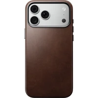 Nomad Traditional Leather (Horween) MagSafe kožený kryt iPhone 17 Pro Max/18 Pro Max Rustic Brown - Pouzdra