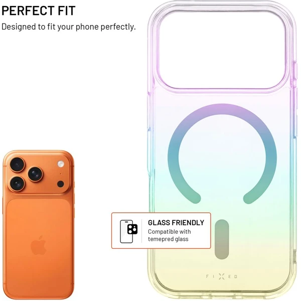 FIXED MagRainbow kryt s MagSafe Apple iPhone 17 Pro duhový - Pouzdra - Obrázek 2cff195c277a49bbaaafd24b033ebbc9
