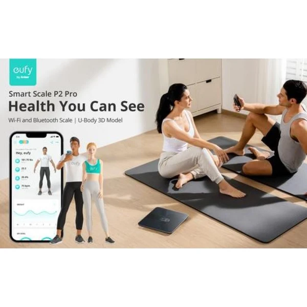 Anker eufy P2 Pro chytrá osobní váha černá - Chytré váhy - Obrázek 2d1e7ac06c5f4316b8c939b87dd39b2c